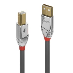 Cablu Lindy 3m USB 2.0 Type A to B Cromo, „LY-36643” (include TV 0.18lei)