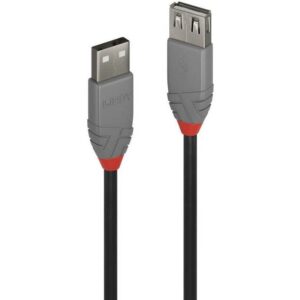 Cablu Lindy 0.5m USB 2.0 Type A Ext Anth, „LY-36701” (include TV 0.18lei)