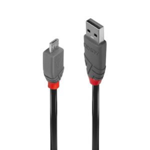 CABLU alimentare si date Lindy pt.smartphone Micro-USB (T) la USB 2.0 (T), 0.5 m, PVC, negru, LY-36731 (include TV 0.06 lei)