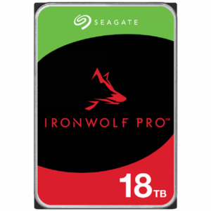HDD NAS SEAGATE IronWolf Pro 18TB CMR 3.5″, 256MB, SATA 6Gbps, 7200RPM, RV Sensors, Rescue Data Recovery Services 3 ani, TBW: 550TB, „ST18000NT001”