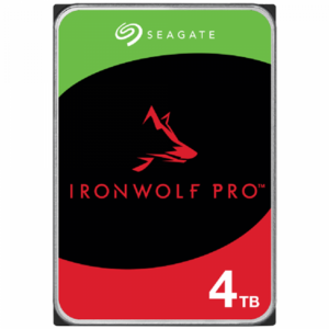 HDD NAS SEAGATE IronWolf Pro 4TB CMR (3.5″, 256MB, SATA 6Gbps, 7200RPM, RV Sensors, Rescue Data Recovery Services 3 ani) WRL: 550TB/year „ST4000NT001”