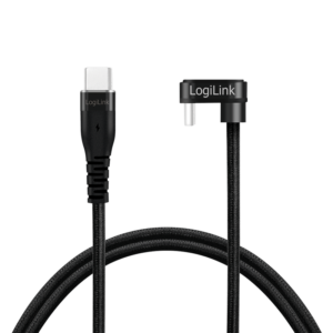 CABLU alimentare si date LOGILINK, pt. smartphone, USB 2.0, USB Type-C (T) la USB Type-C (T) la 180 grade, 3m, 2 x ecranat, aluminiu, negru, CU0194 (include TV 0.06 lei)