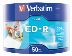CD-R EXTRA PROTECTION DATALIFE IJP, 52X , 700MB, Wrapped 50 buc, „43794”