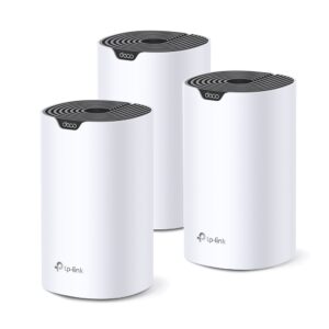 MESH TP-LINK, wireless, router AC1900, pt interior, 1900 Mbps, port LAN, WAN, 2.4 GHz | 5 GHz, antena interna x 3, standard 802.11ac, „Deco S7(3-pack)” (include TV 1.75lei)