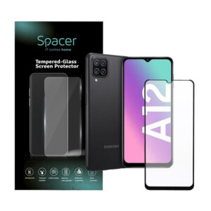 HUSA SMARTPHONE Spacer pentru Samsung Galaxy A12, grosime 1.5mm, material flexibil TPU, negru „SPPC-SM-GX-A12-TPU”