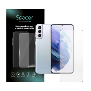 HUSA SMARTPHONE Spacer pentru Samsung Galaxy S21 Plus, grosime 2mm, material flexibil silicon + interior cu microfibra, negru „SPPC-SM-GX-S21P-SLK”