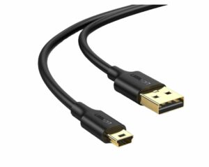 CABLU USB Ugreen, „US132” USB 2.0 (T) la Mini-USB (T) 5 Pin, 2m, conectori auriti, negru, „30472” (include TV 0.06 lei) – 6957303834723