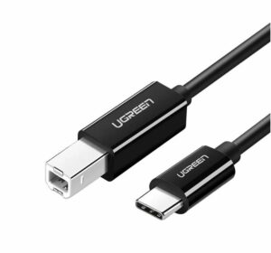 CABLU USB Ugreen pt. imprimanta, „US241” USB Type-C (T) la USB 2.0 Type-B (T), 1m, negru, „80811” (include TV 0.06 lei) – 6957303888115