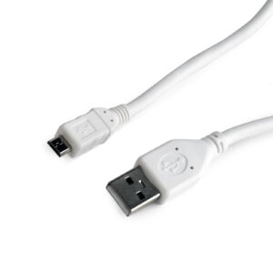 CABLU alimentare si date GEMBIRD, pt. smartphone, USB 2.0 (T) la Micro-USB 2.0 (T), 0.5m, alb, CCP-mUSB2-AMBM-W-0.5M (include TV 0.06 lei)
