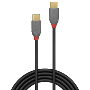 CABLU alimentare si date Lindy pt.smartphone USB Type-C (T) la USB Type-C (T), 1 m, PVC, gri, „LY-36871” (include TV 0.06 lei)