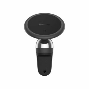 SUPORT AUTO Baseus C01 pt. SmartPhone, fixare grila ventilatie, prindere magnetica telefon, rotatie 360 grade, negru „SUCC000101” – 6932172612177