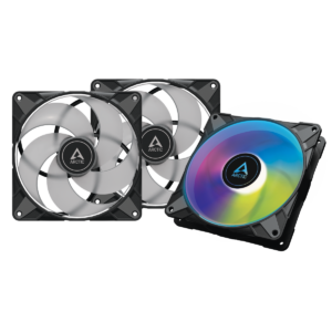 VENTILATOR ARCTIC PC, P14 PWM PST A-RGB (Black) – 3 Pack,”ACFAN00257A”