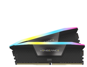 Corsair Vengeance RGB 32GB, DDR5, 6400MHz, CL36, 2x16GB, 1.4V, Negru „CMH32GX5M2B6400C36”