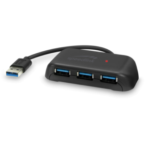 HUB SPEEDLINK SNAPPY EVO 4 PORTS USB TO USB 3.0 BKUSB 3.0, USB 3.1 Gen 1, USB 3.2 Gen 1 (5 Gbit-s) „SL-140109-BK” (include TV 0.18lei)