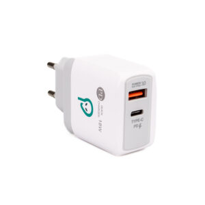INCARCATOR retea SPACER Quick Charge 18W, USB Type-C PD+ USB Quick Charge, SPAR-DUOQ-01 (include TV 0.18lei)
