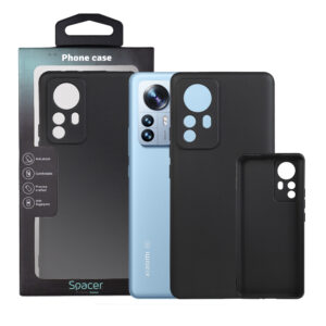 HUSA SMARTPHONE Spacer pentru Xiaomi 12 Pro, grosime 1.5mm, material flexibil TPU, negru „SPPC-XI-12P-TPU”