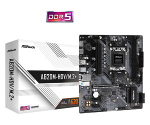 MB ASROCK A620M-HDV/M.2+ AM5 DDR5 „A620M-HDV/M.2+”