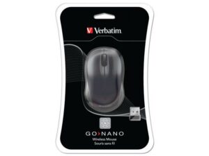 MOUSE WIRELESS Verbatim „Go Nano Wireless Mouse” 2.4GHz 1600 DPI black „49042”