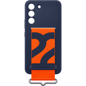 Galaxy S22; Silicone Cover with Strap; Navy „EF-GS901TNEGWW”