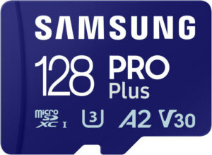 SAMSUNG PRO Plus 128GB microSD UHS-I U3 Full HD 4K UHD 180MB/s Read 130MB/s Write Memory Card Incl. SD-Adapter 2023 „MB-MD128SA/EU” (include TV 0.03 lei)