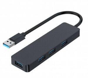 HUB extern GEMBIRD, porturi USB: USB 3.1 x 4, conectare prin USB, cablu 0,15 m, negru, „UHB-U3P4-04” (include TV 0.8lei) – 8716309124577