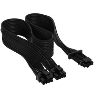 Corsair Cablu 12+4pin, PCIe Gen 5, 12VHPWR, 600W, Type 4, fire invelite individual, Negru „CP-8920331”