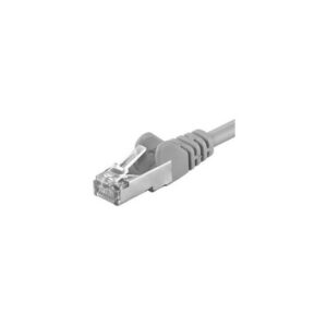 Patchcord SFTP RJ45-RJ45 Cat.6A, LSZH, 0.5m, gri – EMTEX „SFTP-6A-0.5-G-LSZH-EMT”