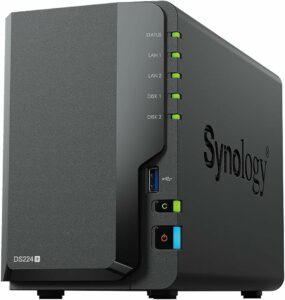 SYNOLOGY DS224+ 2-Bay NAS RTD1619B 2GB RAM „DS224+” (timbru verde 2 lei)