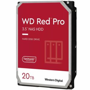 HDD WD WD Red Pro 20TB 6Gb/s SATA 512MB Cache Internal 3.5inch NAS HDD bulk,”WD201KFGX”