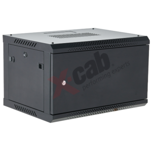 Cabinet metalic de perete 19″, tip rack wallmount, 12U 600×600 mm, Xcab M Negru „Xcab-12U60M.9004”
