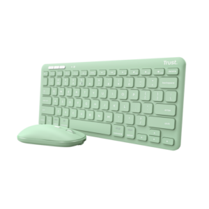 TASTATURI Trust LYRA Wireless and rechargeable Keyboard & Mouse GREEN US „24942” (timbru verde 0.8 lei)