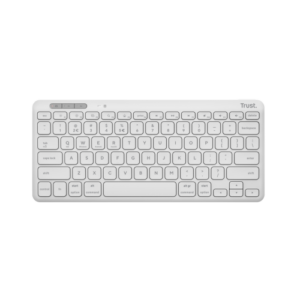 TASTATURI Trust LYRA Compact Wireless and rechargeable Keyboard White US „25097” (timbru verde 0.8 lei)