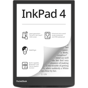 eREADER PocketBook Inkpad 4 argintiu „PB743G-U-WW” (timbru verde 0.80 lei)
