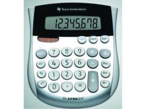CALCULATOR de BIROU Texas Instruments TI-1795SV, 8 DIGITI „TI000538” (timbru verde 0.18 lei)