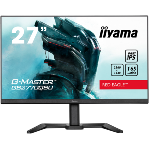 MONITOARE Iiyama 27″ Fast IPS Gaming, G-Master Red Eagle, 2560×1440@165Hz, 400cd/m2, 1000:1, HDMI, DisplayPort, 0,5ms (GTG), HDR400, Speakers, USB-HUB (2×3.0), Black Tuner, 15cm Height Adj. Stand „GB2770QSU-B5” (timbru verde 7 lei)