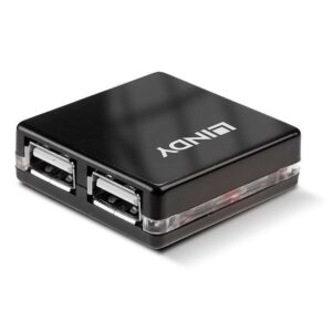 HUB USB Lindy Mini 4 Port USB 2.0 „LY-42742” (timbru verde 0.18 lei)