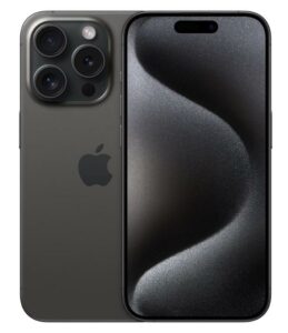 SMARTphone Apple iPhone 15 PRO 6.1″ 6GB 128GB Black „MTUV3__/A” (timbru verde 0.55 lei)