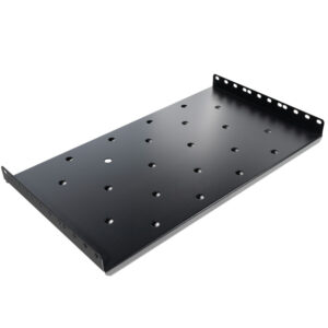 RAFT FIX SPACER 1U pentru rack 19, adancime 275mm, sarcina maxima 60Kg, vopsea antistatic, otel 1.2mm, black, SPSF-1U275-BK-03