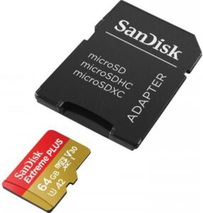 MEMORII. SD CARD Sandisk MICROSDHC 64GB CL10 SDSQXBU-064G-GN6MA, „SDSQXBU-064G-GN6MA” (timbru verde 0.03 lei)