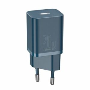 INCARCATOR retea Baseus Super Si, Quick Charge 20W, 1 x USB Type-C 5V/3A, albastru „CCSUP-B03” (timbru verde 0.18 lei) – 6953156230019