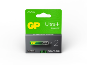 Baterie GP Batteries, Ultra+ Alcalina AAA (LR03) 1.5V alcalina, blister 2 buc. „GP24AUPETA21-2GSB2” „GPPCA24UP170” (timbru verde 0.16 lei)