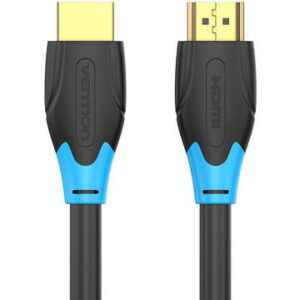 Cablu video Vention, HDMI(T) la HDMI(T), 2m, rezolutie maxima 4K la 60Hz, conectori auriti, cupru, invelis PVC, negru, „AACBH” (timbru verde 0.18lei) – 6922794732667