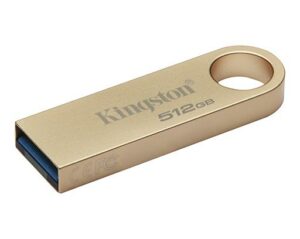 MEMORIE USB 3.2 Kingston 512 GB, 220MB/s, 100MB/s clasica, carcasa metalica, auriu, „DTSE9G3/512GB” (timbru verde 0.03lei)
