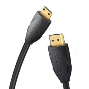 Cablu video Vention, HDMI(T) -miniHDMI(M), 1.5m, rezolutie maxima 4K la 30Hz, conectori auriti, cupru, dublu sens,invelis PVC, negru, „VAA-D02-B150” (timbru verde 0.18lei) – 6922794721029