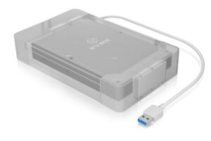 RACK HDD Icy Box SATA 2.5″/3.5″, 1x USB 3.2 Gen 1, SATA III, UASP, viteza: 6Gbit/s, plastic, alb, „IB-AC705-6G”