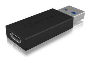 CABLU alimentare si date Icy Box, pt smartphone USB 3.2 Type-A Gen 2 la USB Type-C, Viteza: 10Gbit/s, plastic, negru, „IB-CB015”