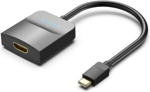 Convertor video Vention, USB Type-C(T) la HDMI(M), 0.15m, rezolutie maxima 4K la 30Hz, conectori auriti, invelis PVC si ABS, negru, „TDCBB” (timbru verde 0.18lei) – 6922794746121