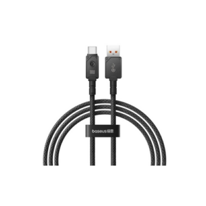 CABLU alimentare si date Baseus Unbreakable, Fast Charging Data Cable pt. smartphone, USB la USB Type-C 100W, 2m, braided aliaj zinc, negru P10355801111-01 (timbru verde 0.08 lei) - 6932172633226