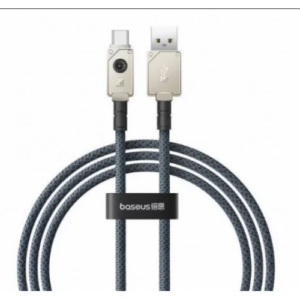 CABLU alimentare si date Baseus Unbreakable, Fast Charging Data Cable pt. smartphone, USB la USB Type-C 100W, 1m, braided aliaj zinc, alb „P10355801221-00” (timbru verde 0.08 lei) – 6932172633202