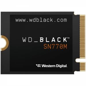 SSD WD Black SN770M 1TB M.2 2230 PCIe Gen4 x4 NVMe, Read/Write: 5150/4900 MBps, IOPS 740K/800K, TBW: 600 „WDS100T3X0G”